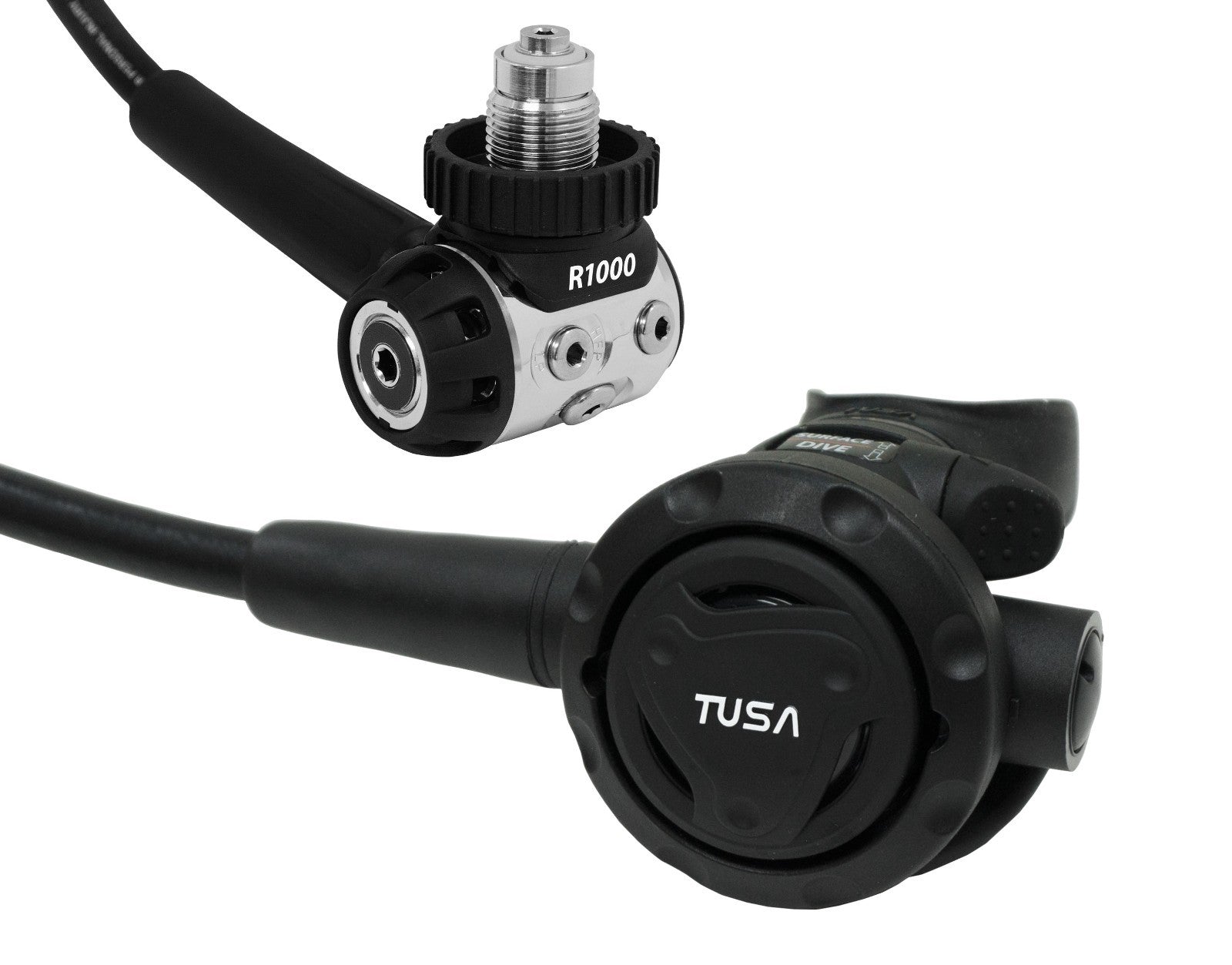 Tusa RS-1001 Regulator Package Scuba Dive R1000 DIN 1st Stage, S0001 2nd, + Octo4