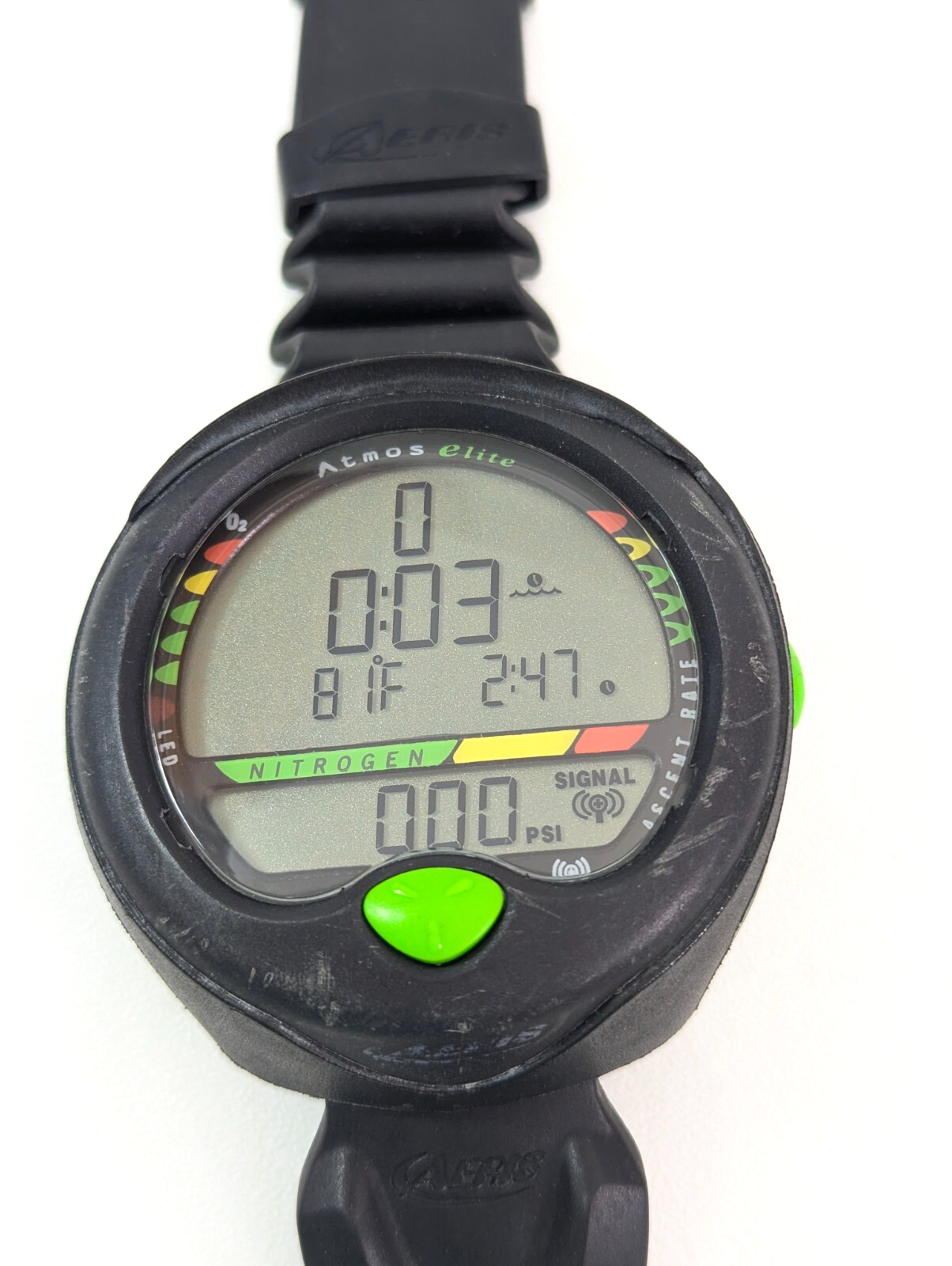 Aeris Atmos Elite Wrist Wireless Hoseless Air & Nitrox Scuba Dive Computer #54523