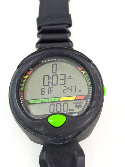 Aeris Atmos Elite Wrist Wireless Hoseless Air & Nitrox Scuba Dive Computer #54523