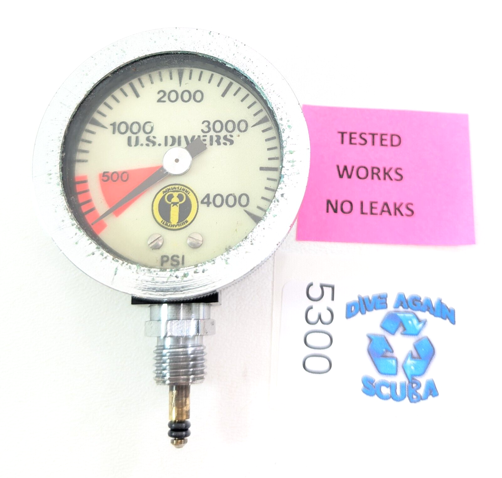 US Divers 4000 PSI SPG Submersible Pressure Gauge 2" Compact0