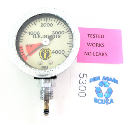 US Divers 4000 PSI SPG Submersible Pressure Gauge 2" Compact0