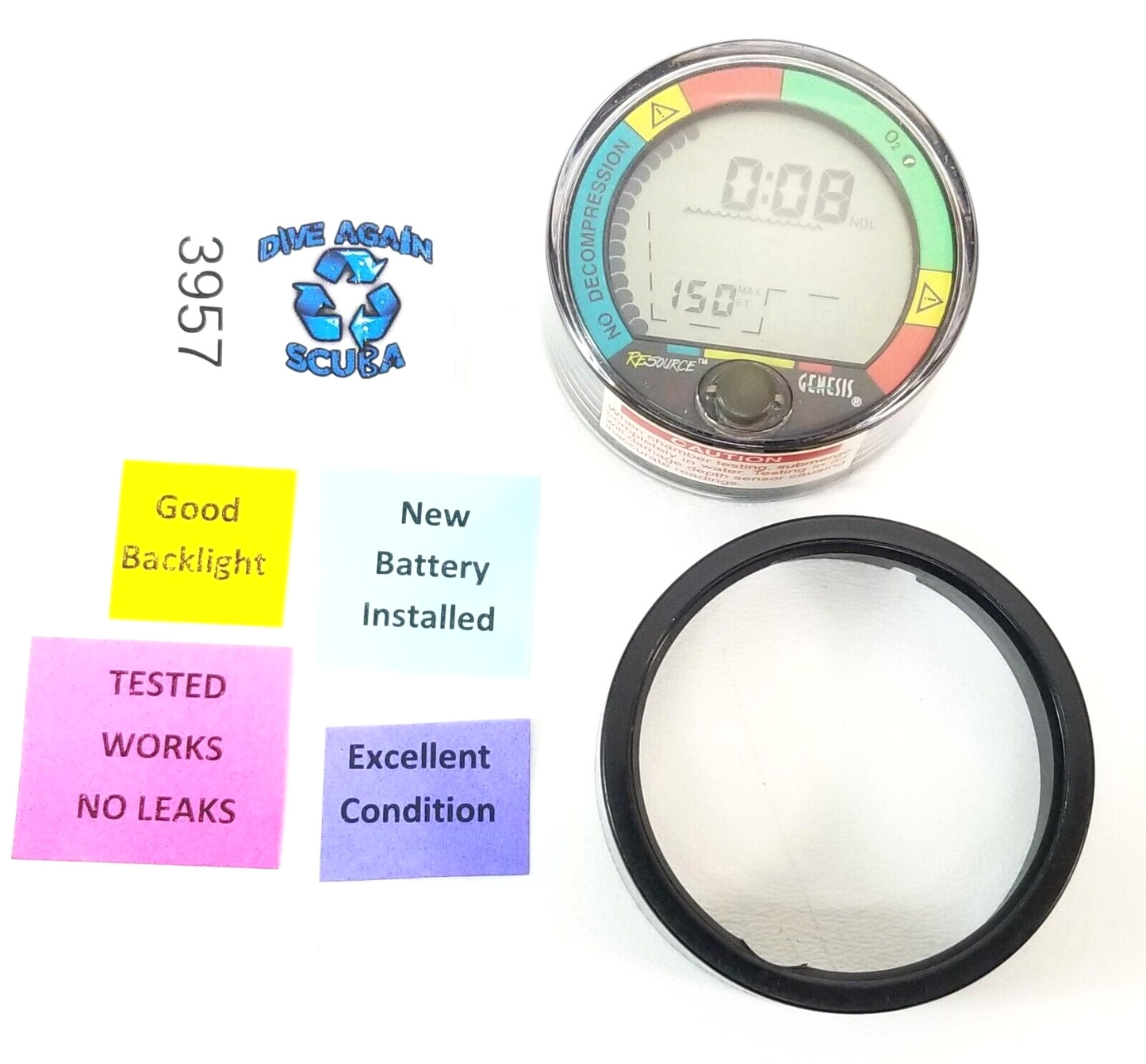 Genesis Resource Nx Puck Scuba Dive Diving Computer Module Air & Nitrox0