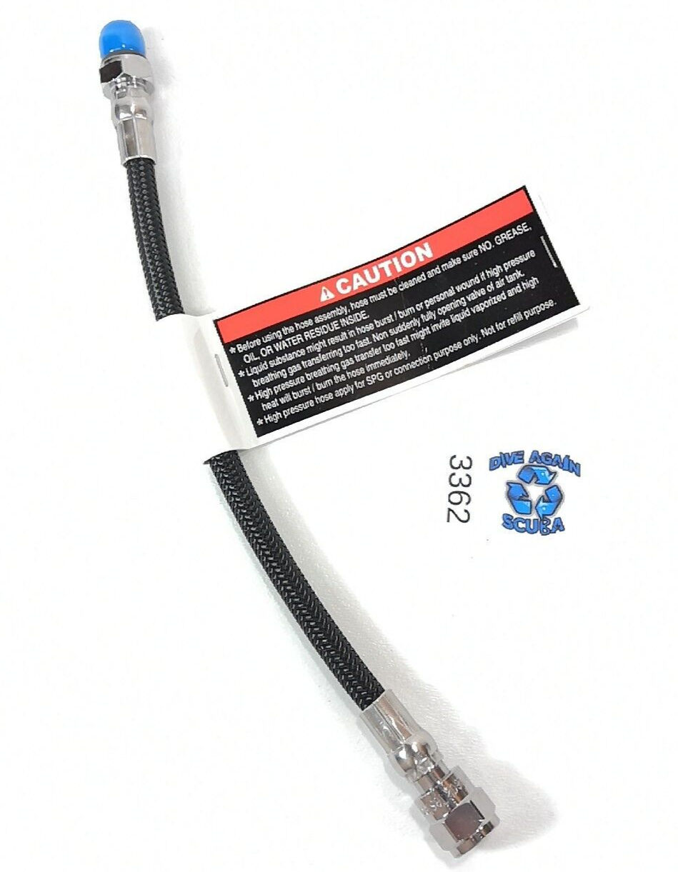 Braided Scuba Dive 9" 23cm High Pressure HP Hose for Scubapro Uwatec Transmitter0