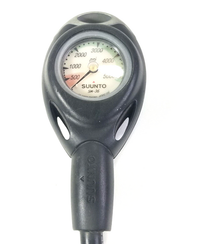 Suunto SM-36 2in 5000 PSI SPG Submersible Pressure Gauge Scuba Dive w Boot #44381