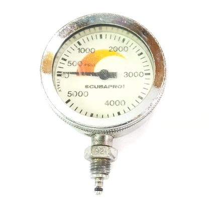 Scubapro 5000 PSI PRESSURE GAUGE SPG MODULE Brass METAL Scuba Dive      #4777