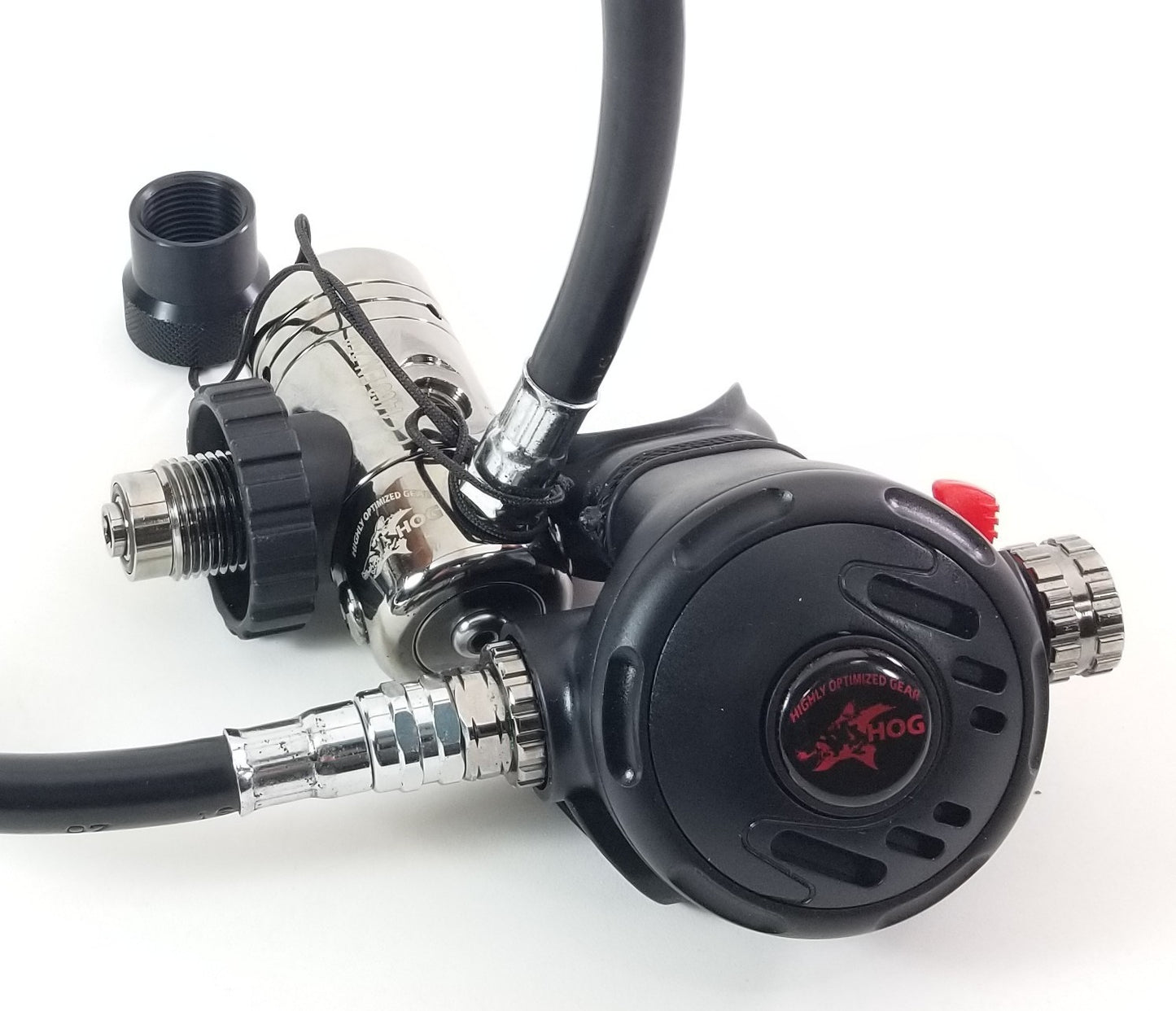 HOG D1, DIN Classic Scuba Regulator Set 1st Stage & Primary 2nd Stage Adjustable2