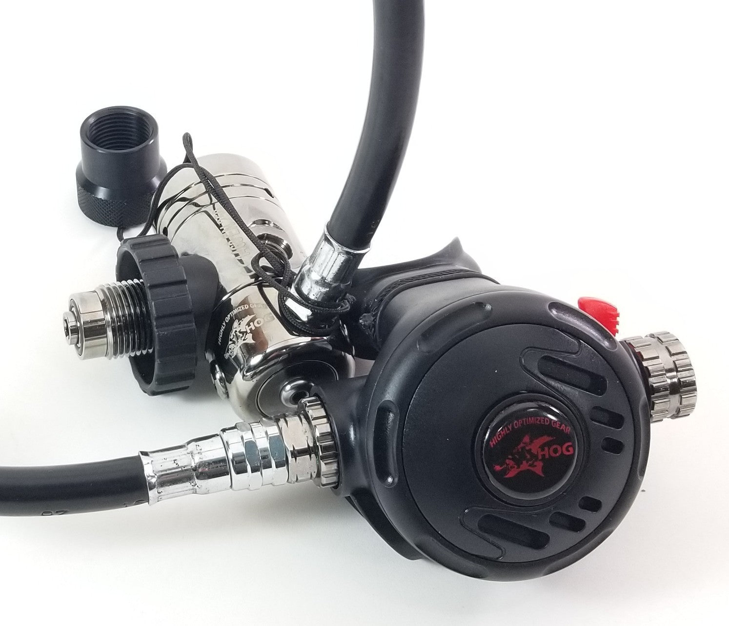 HOG D1, DIN Classic Scuba Regulator Set 1st Stage & Primary 2nd Stage Adjustable2