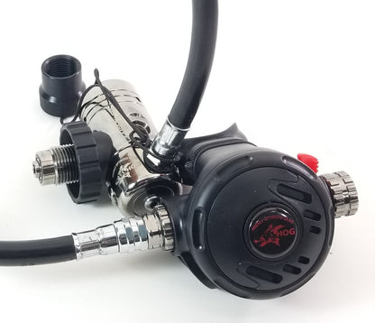 HOG D1, DIN Classic Scuba Regulator Set 1st Stage & Primary 2nd Stage Adjustable2