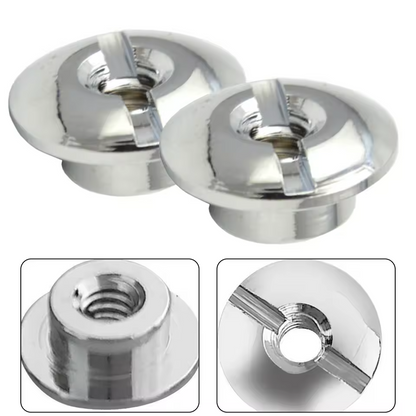 2x Scuba Dive Tank Valve Handwheel Nut Stainless Steel 3/16" - 24 Threads K J