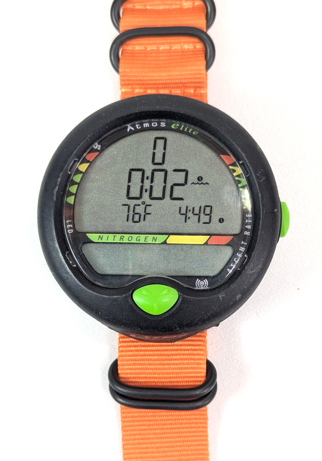 Aeris Atmos Elite Wrist Wireless Hoseless Nitrox Scuba Dive Computer Orange 52221