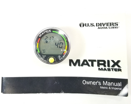 US Divers / Aqua Lung Matrix Master, backlight, Scuba Dive Diving Computer Puck3