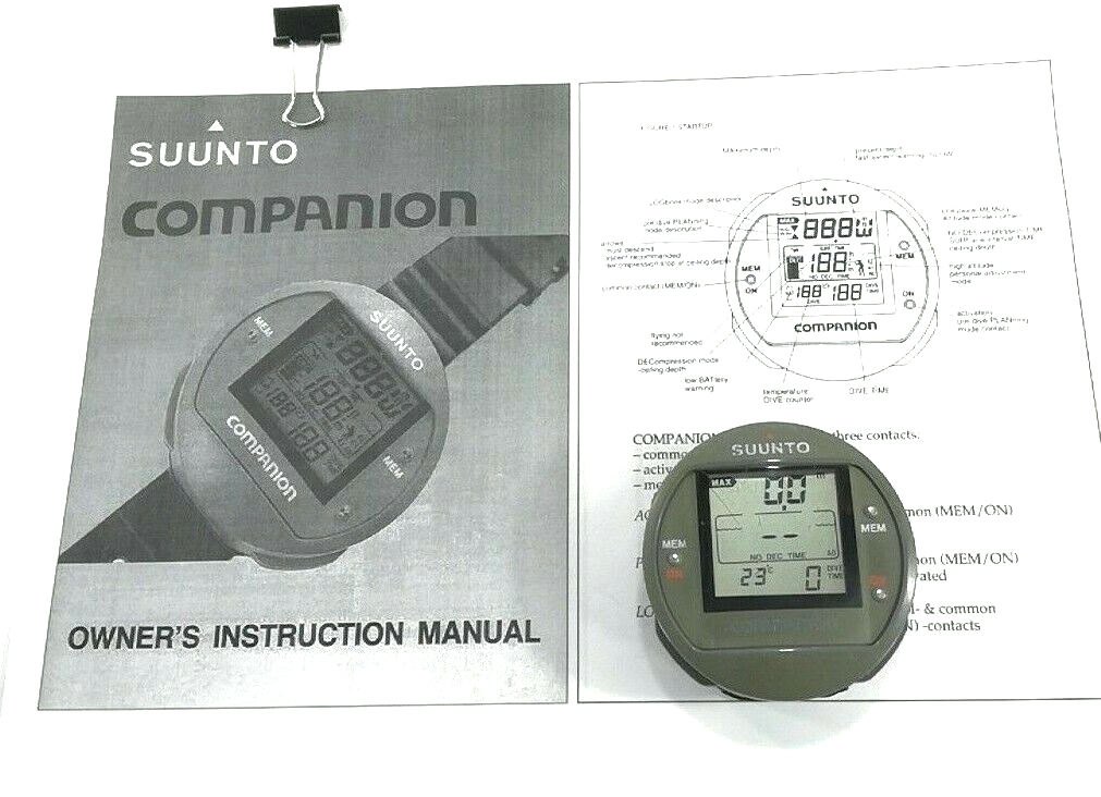 Suunto Metric SeaQuest Companion Scuba Dive Computer Puck New Battery       10091