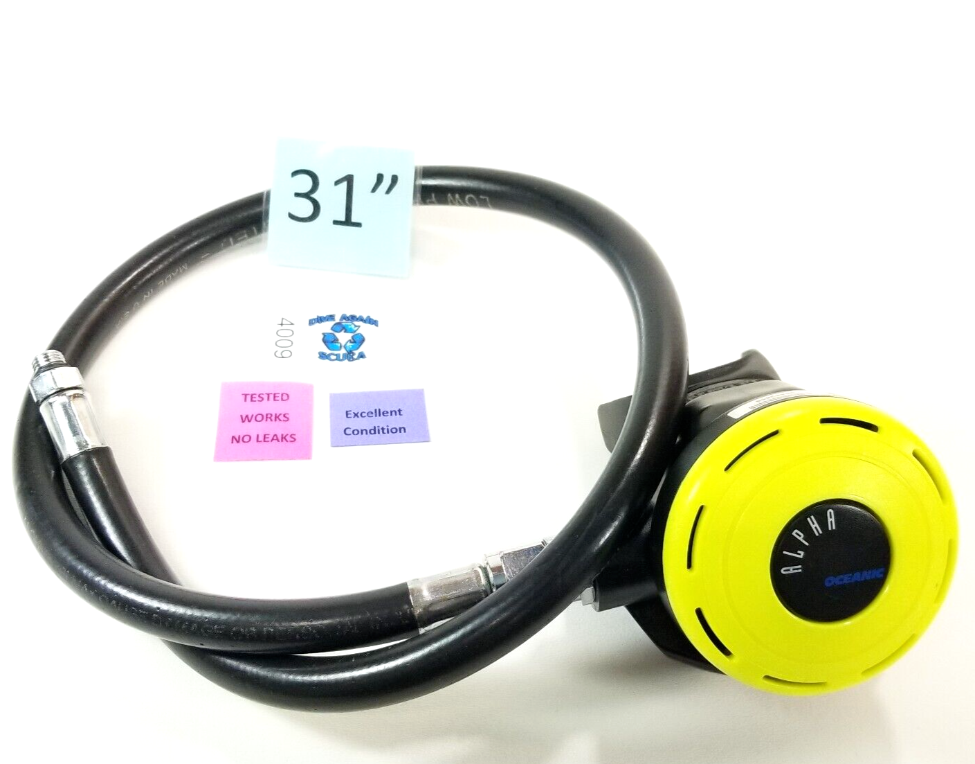 Oceanic Alpha Second 2nd Stage Regulator, Octo Scuba Dive Yellow Octopus Service0