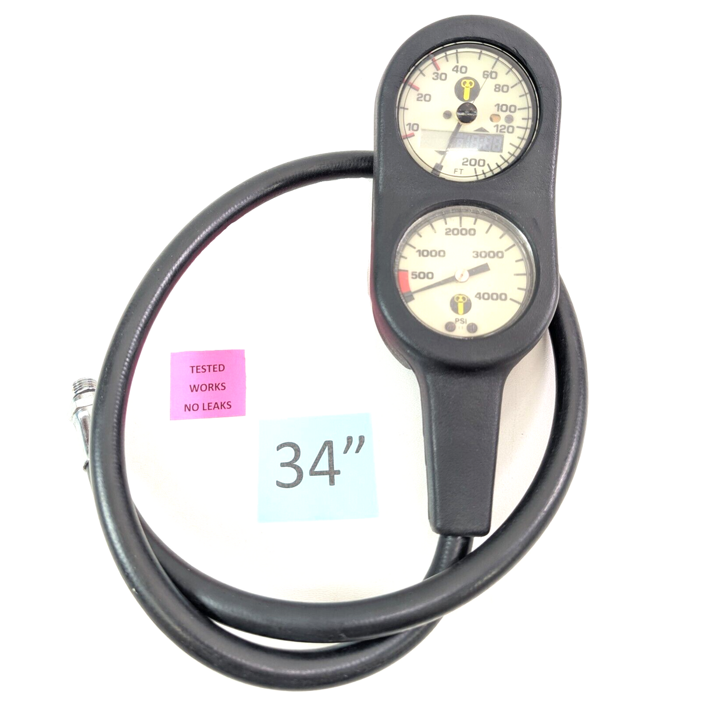 US Divers Scuba Navigator 2 or 3 Gauge Complete Console SPG, Depth, Slate0