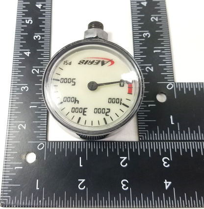 Aeris 5000 Scuba Dive Pressure Gauge SPG Fits Oceanic, Sherwood, Genesis & More