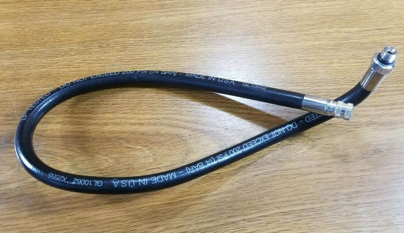 Vintage Scuba 25" BC BCD Power Inflator Low Pressure LP Hose 3/8" Threads 6mm QD3