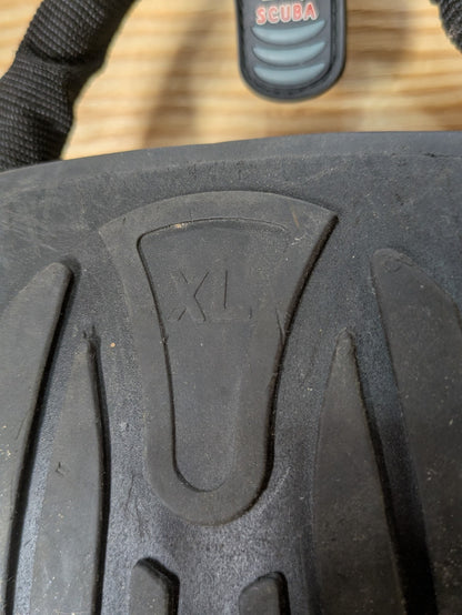 Oceanic Viper Open Heel Dive Snorkel Fins Flippers XL - XS Scuba Spring Straps8