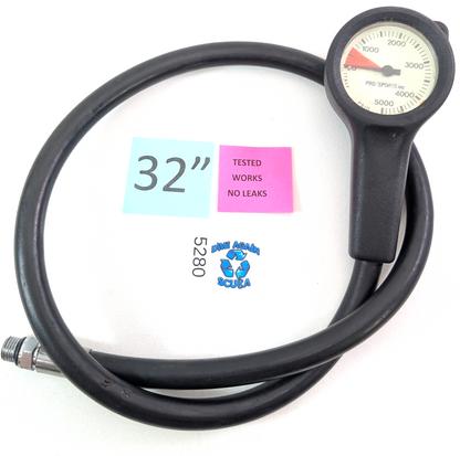 Pro Sports Compact 2" 5000 PSI SPG Pressure Gauge Scuba Dive Boot Console0