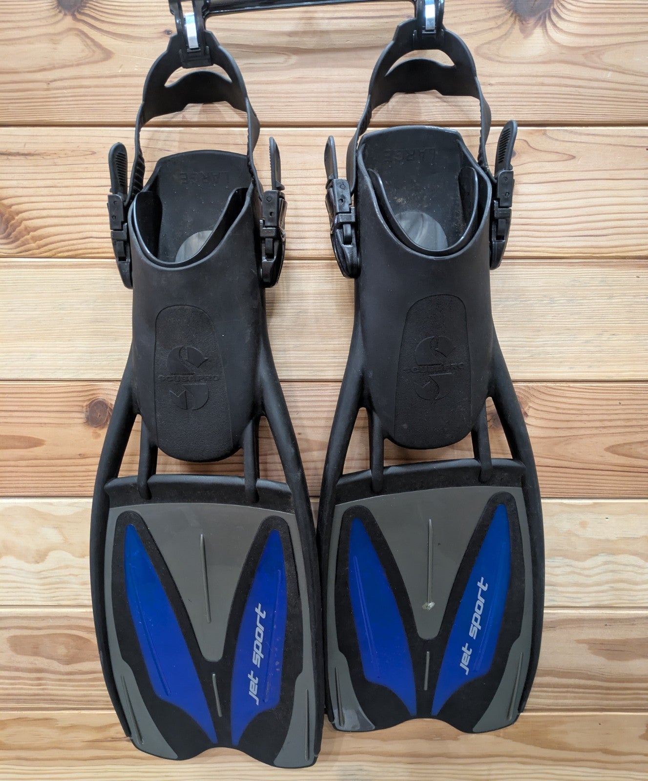 Scubapro Jet Sport Open Heel Scuba Dive Snorkel Fins Large 10 11 12 130