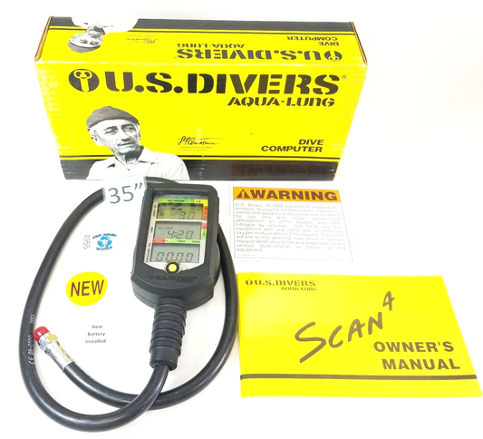 NEW - US Divers Aqua Lung Scan 4 Scuba Computer Console Air Integrated Imperial