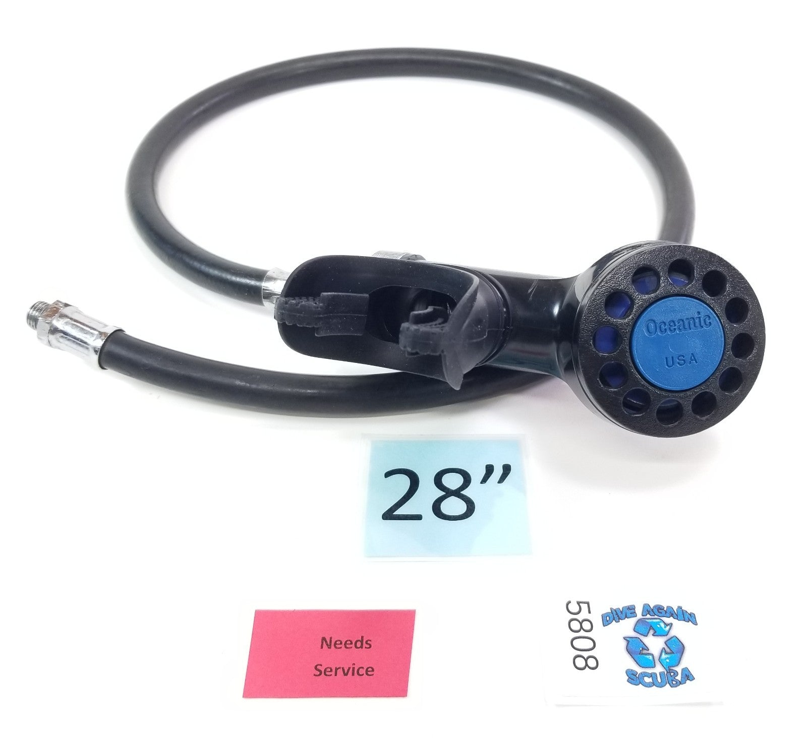 Oceanic Omega 2, II Primary or Octo 2nd Stage Regulator Scuba Dive Yellow #58081