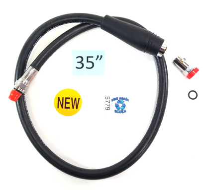 35" QUICK DISCONNECT QD HP HOSE SCUBA Dive COMPUTER Fits Oceanic Aeris Aqua Lung0