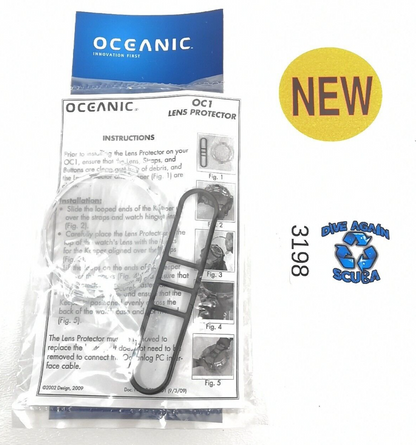 Oceanic OC1 OCS, F11 Lens Protector Cover Scuba Dive Computer Guard Hard Plastic1