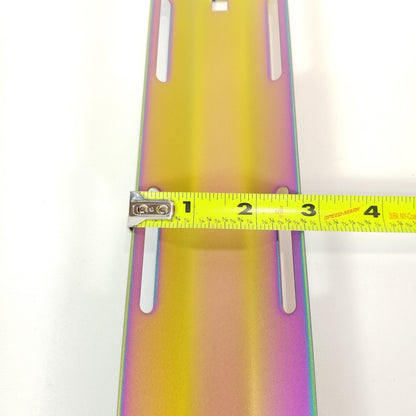 Titanium Single Tank Adapter Scuba Tech Dive Backplate 3 Slot 12" x 2 3/4" BCD14