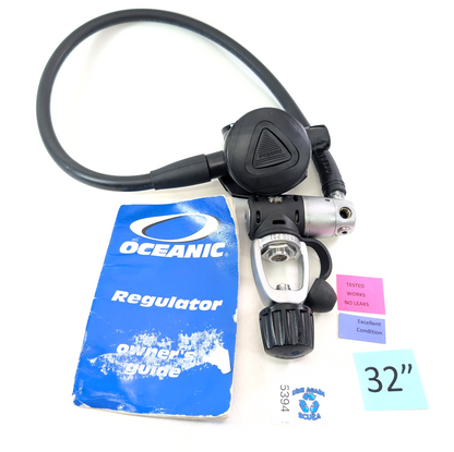 Oceanic Delta 2 PX2 Scuba Dive Regulator Set Yoke 1st Stage Adjustable Balanced0