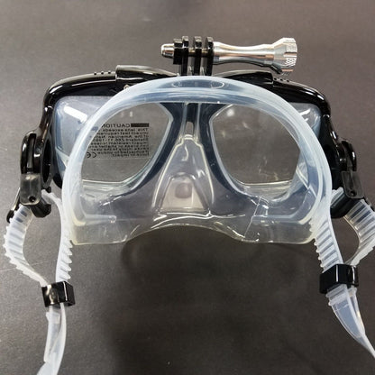 NEW Octomask Standard Scuba Diving Mask GoPro Hero Camera Mount Black / Clear