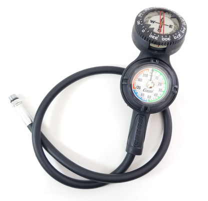 Cressi Compact 3 Gauge Console 5000 PSI, SPG, 250 Depth Gauge Compass Scuba Dive2