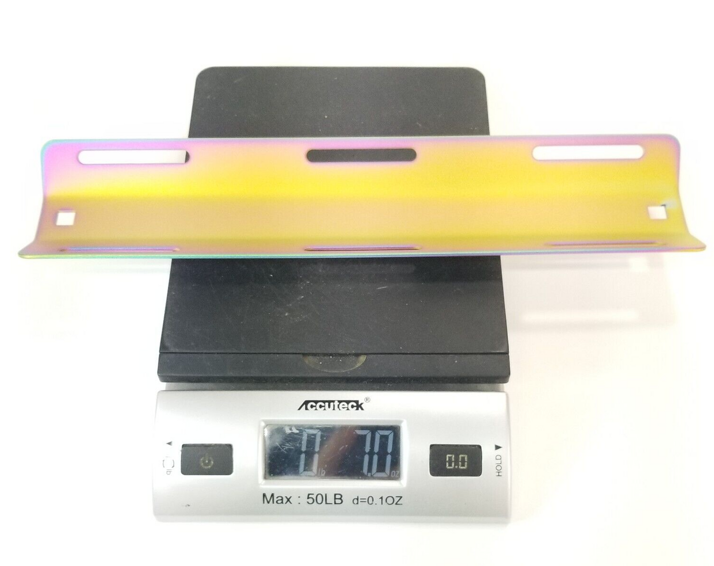 Titanium Single Tank Adapter Scuba Tech Dive Backplate 3 Slot 12" x 2 3/4" BCD7