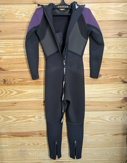 BARE Edge Purple / Gray Women's Full Wetsuit 10 T Scuba Dive Surf 4mm 3mm 2mm11