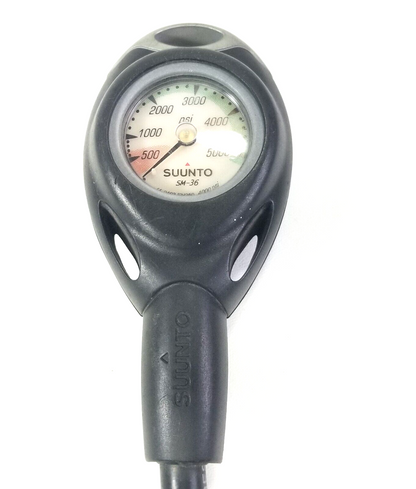 Suunto SM-36 2in 5000 PSI SPG Submersible Pressure Gauge Scuba Dive w Boot #4438