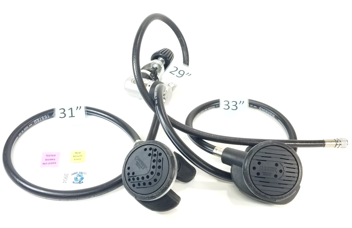 International Divers idI Scuba Regulator Set Yoke 1st, Osprey 2nd, Razor Octo0