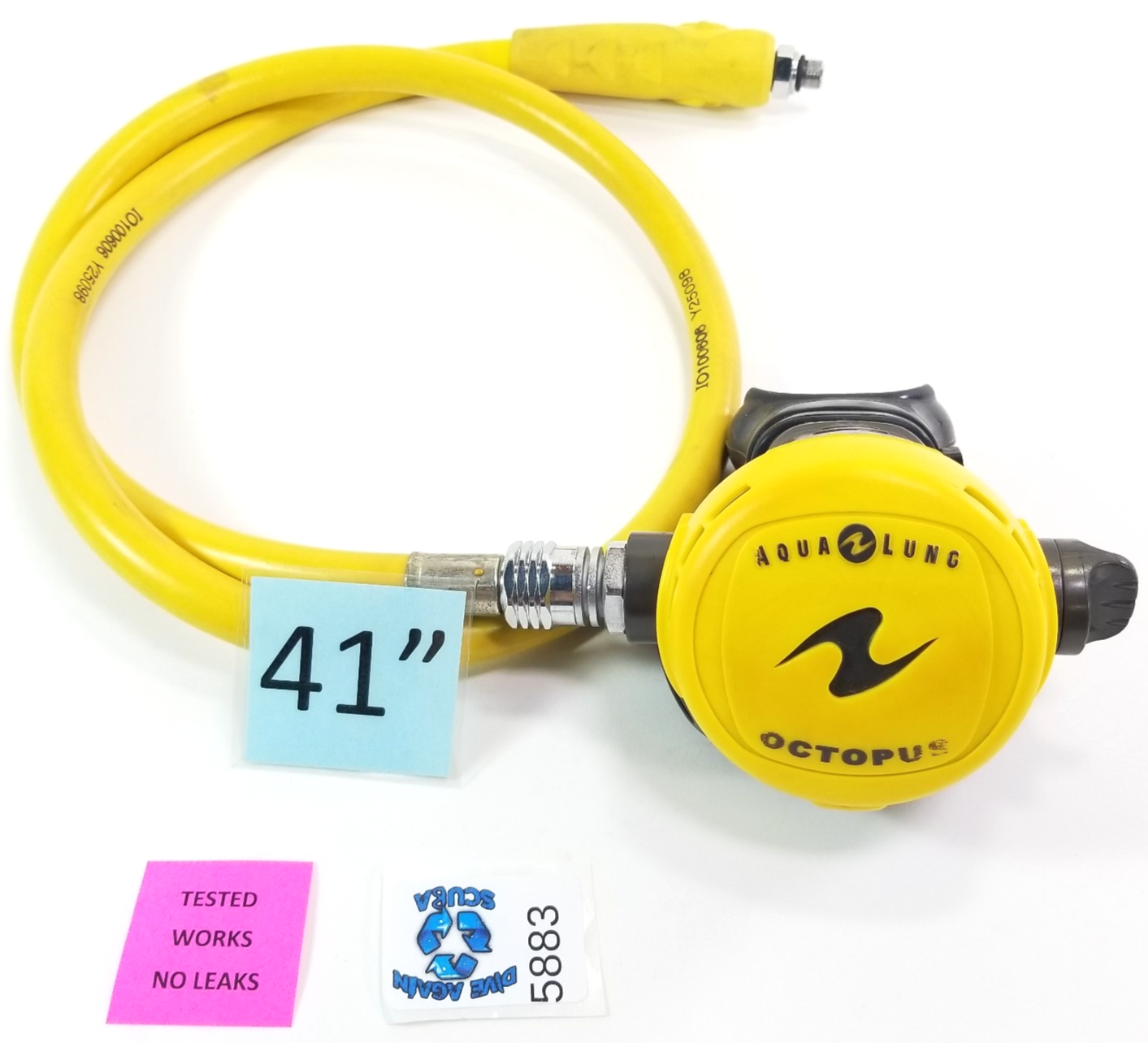 Aqua Lung Calypso Titan Octo Octopus Scuba Dive 2nd Stage Regulator Yellow #58830