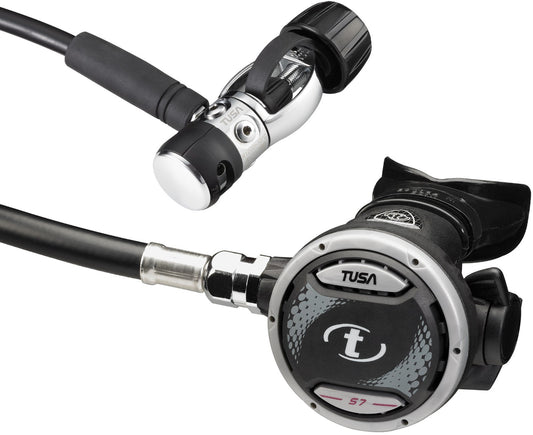 Tusa RS-1207 Yoke Regulator Set Scuba Diving 1st 2nd Stage R-1200, S-00070