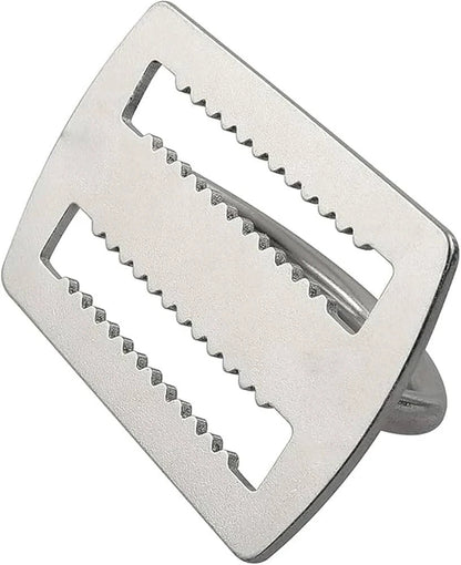 Scuba Max Scuba Diving Stainless Steel Weight Belt Keeper with D-Ring 2"6