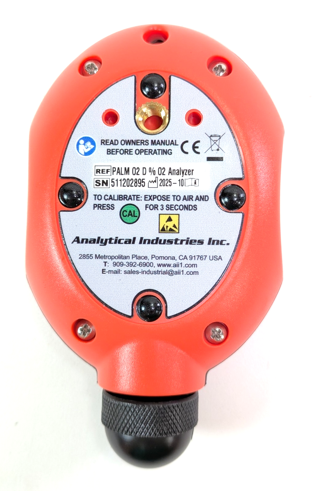 Analytical Industries Palm O2 Remote Handheld Oxygen / Nitrox Analyzer 0-100% O29