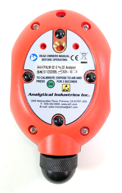Analytical Industries Palm O2 Remote Handheld Oxygen / Nitrox Analyzer 0-100% O29