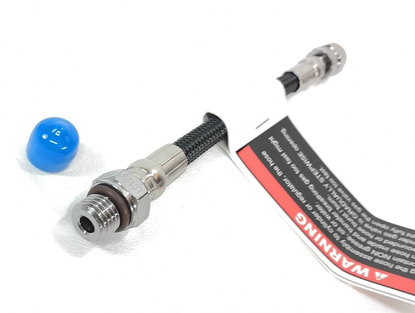 Braided Scuba Dive 6" 15cm High Pressure HP Hose Mares Tank Module Transmitter2