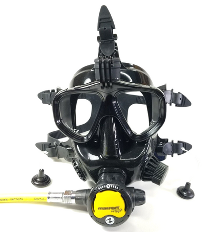 Aqua Lung Full Face Scuba Dive Mask For 2nd Stage Regulators Legend Calypso