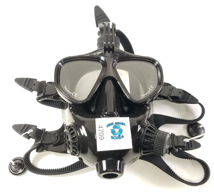 Full Face Scuba Dive Mask Fits Sherwood 2nd Stage Regulators SR1 SR2 Brut4
