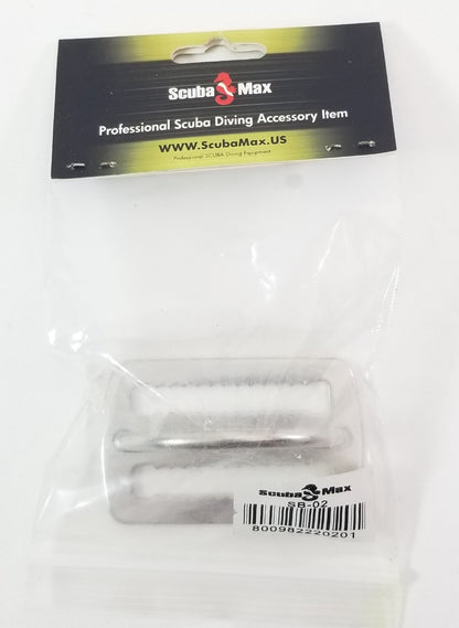 Scuba Max Scuba Diving Stainless Steel Weight Belt Keeper with D-Ring 2"2