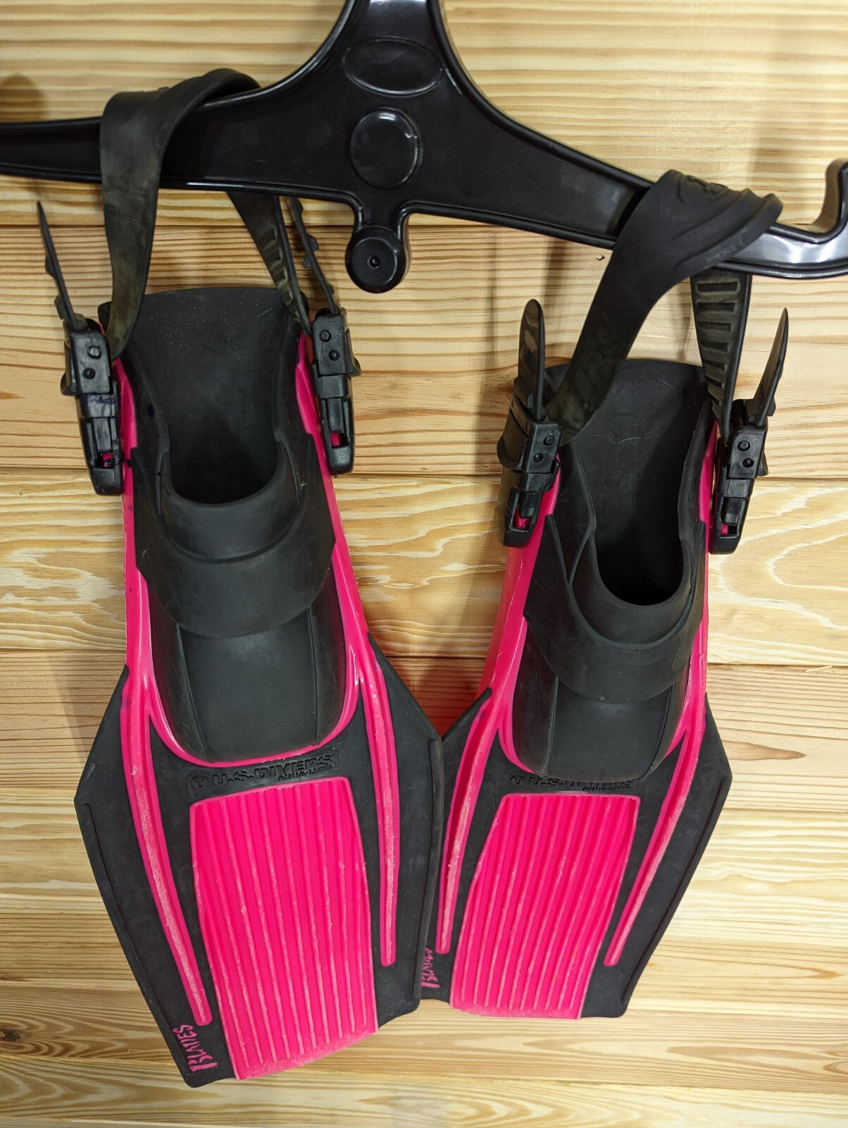 Pink US Divers Aqua Lung Blades Open Heel Scuba Dive Snorkel Fins Flippers Small5