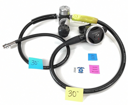 Oceanic GT3 Scuba Dive Regulator Set DX4 Yoke 1st Stage Adjustable Balanced 30521