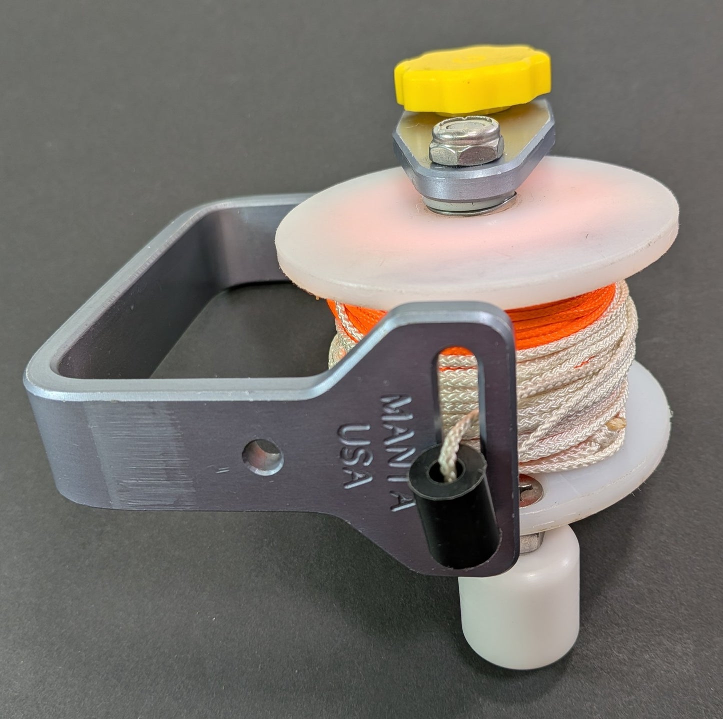 Manta Mini Cave Tec Wreck Scuba Diving Reel with 100' of #24 Braided Nylon Line10