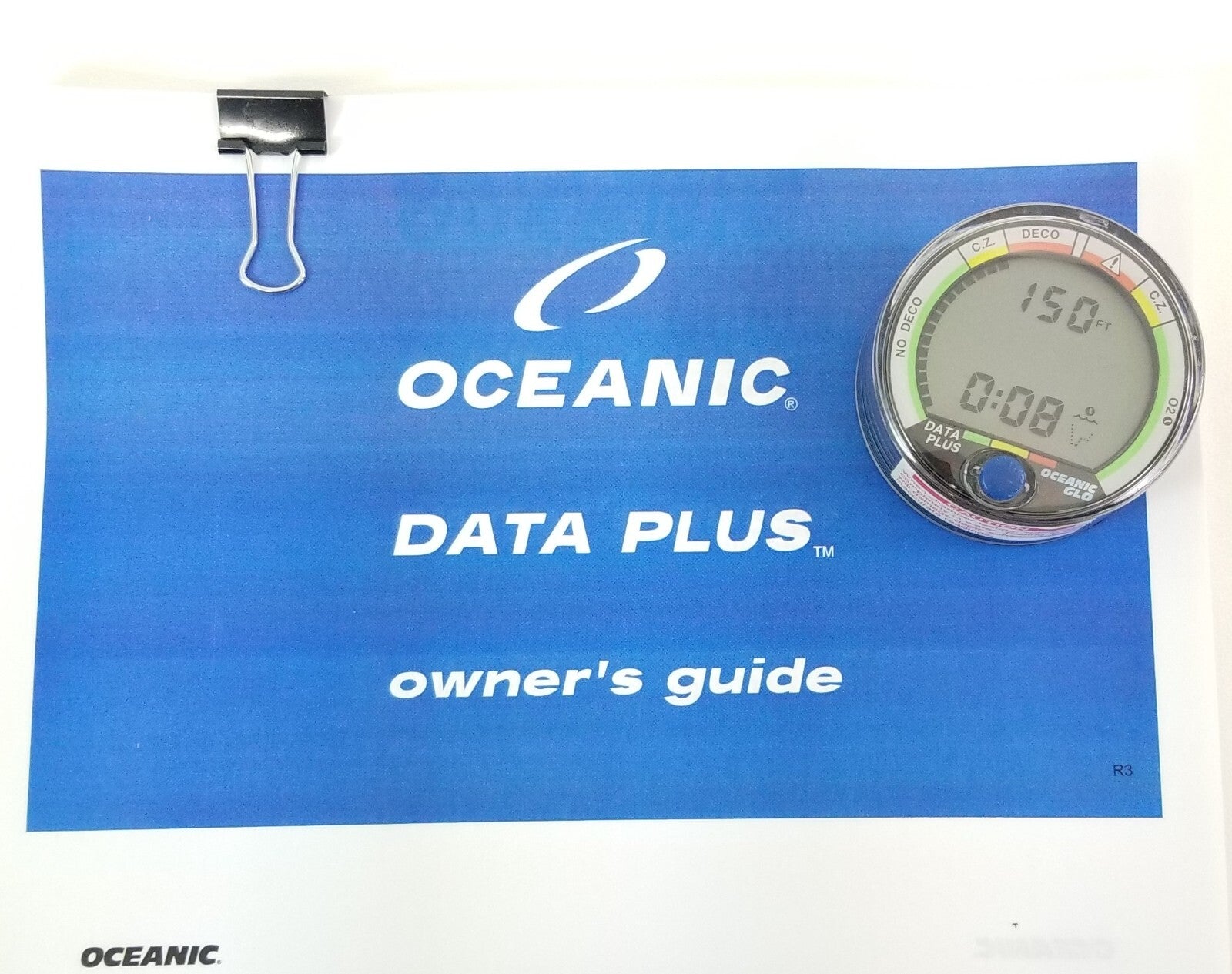 Oceanic Data Plus Air & Nitrox Puck Scuba Dive Computer + Manual EXCELLENT #49894