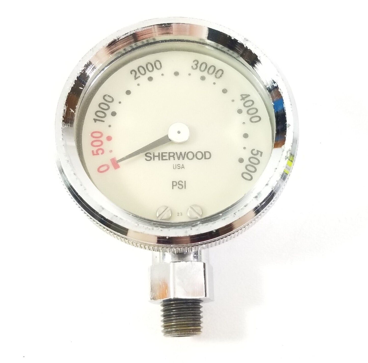 Sherwood 5000 PSI PRESSURE GAUGE SPG MODULE Brass METAL Scuba Dive         #4350