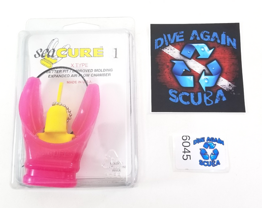 Scuba Diving SeaCURE X Type Moldable Mouthpiece Pink 1 NEW Mouth Piece0